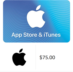 $75 App Store &amp; iTunes Gift Cards - [US Region Instant Digital Code] Email Delivery