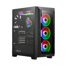 Gamdias Talos M1 Elite RGB ATX Mid-Tower Computer Case with 3 ARGB Fan