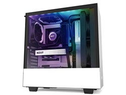 NZXT H510i Black/White Steel Tempered Glass ATX Mid-Tower Computer Case