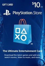 $10 PlayStation Store PSN Gift Card - PS3/ PS4/ PS Vita [US Region Instant Digital Code]