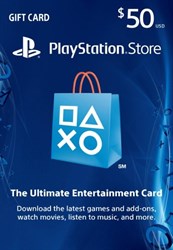 $50 PlayStation Store PSN Gift Card - PS3/ PS4/ PS Vita [US Region Instant Digital Code]