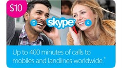 $10 Skype Prepaid Credit Gift Card [Online Code]
