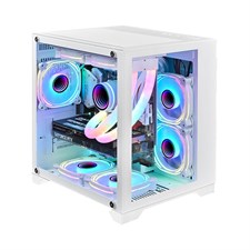 1st Player MV5 MegaView microATX Computer Case - White