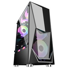 1st Player DK-3 ATX Mid Tower Gaming Computer Case with 3 G6 RGB Fan