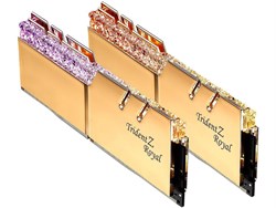 G.SKILL Trident Z Royal RGB Series Gold 32GB (2x16GB) DDR4 3600MHz Desktop Memory Model F4-3600C18D-32GTRG
