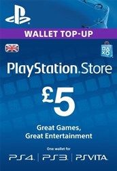 £5 PlayStation Store PSN Gift Card - PS3/ PS4/ PS Vita [UK Region Instant Digital Code]