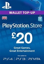 £20 PlayStation Store PSN Gift Card - PS3/ PS4/ PS Vita [UK Region Digital Code]