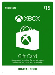 Xbox Live $15 Gift Card [Online Digital Code]