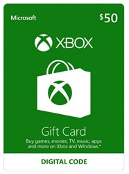 Xbox Live $50 Gift Card [Online Digital Code]