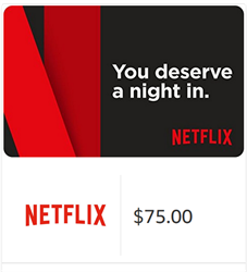$75 Netflix Gift Card