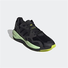 Adidas ZX ALKYNE BOOST Men's Running Shoes - Core Black / Core Black / Semi Solar Yellow