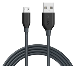 Anker PowerLine Micro Cable 6ft - Gray