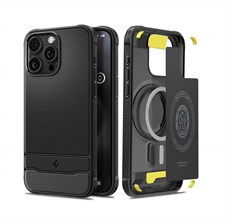 Apple iPhone 15 Pro Max Rugged Armor MagFit Case by Spigen