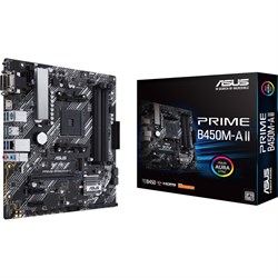 ASUS Prime B450M-A II AM4 AMD B450 SATA 6Gb/s MicroATX AMD Motherboard