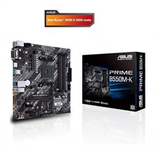 ASUS PRIME B550M-K AMD B550 Ryzen AM4 micro ATX Motherboard with Dual M.2