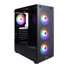 Boost Fox RGB ATX Mid-Tower Computer Case with 4 RGB Fans Included