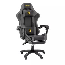 Boost Surge Gaming Chair with Footrest - Black