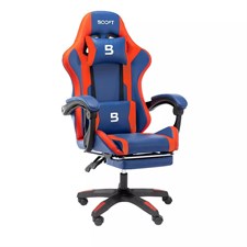 Boost Surge Gaming Chair with Footrest - Blue/Red