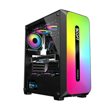 Boost Unicorn RGB ATX Mid-Tower Computer Case with 3 RGB Fans Included