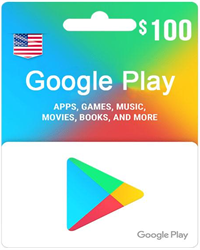 $100 Google Play Gift Card (US Region)