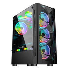 1st Player DK-D4 with (4) R1 RGB Fans ATX Mid Tower Gaming Computer Case