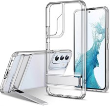 Galaxy S22 Air Shield Boost Back Case with Kickstand by ESR – Crystal Clear 