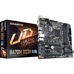 GIGABYTE H470M DS3H LGA 1200 Intel H470 Micro-ATX Motherboard
