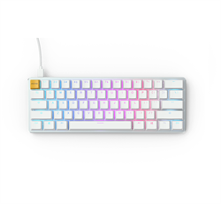 Glorious GMMK Compact PreBuilt Gaming Keyboard - White
