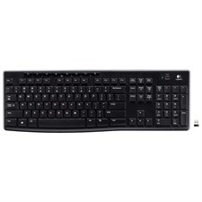 Logitech K270 2.4GHz Full-size Wireless Keyboard - Black 
