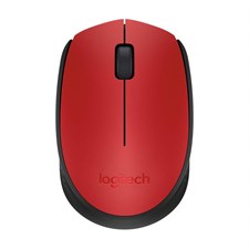 Logitech M171 2.4Ghz USB Wireless Mouse - Red