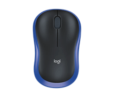 Logitech M185 2.4GHz Compact Wireless Mouse - Blue