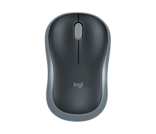 Logitech M185 2.4GHz Compact Wireless Mouse - Grey