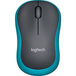 Logitech M185 2.4GHz Wireless Mouse - Blue
