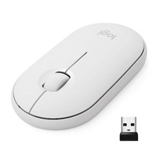 Logitech M350 Pebble Wireless Mouse - White