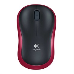 Logitech M185 2.4GHz Wireless Mouse - Red