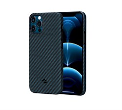 iPhone 12 Pro MagEZ Aramid Fiber Magnetic Case by PITAKA Blue Twill