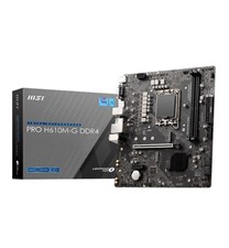 MSI PRO H610M-G Intel 12th Gen DDR4 LGA1700 mATX Motherboard