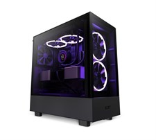 NZXT H5 Elite RGB Premium Compact ATX Mid-Tower Computer Case - Black