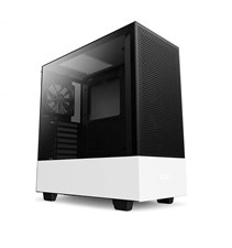 NZXT H510 Flow Compact ATX Mid-Tower Computer Case - Matte White