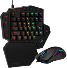Redragon DITI K585-RGB-BA and M721 RGB Mouse And Keypad Gaming Combo 