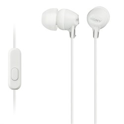 Sony MDR-EX15AP In-Ear Headphones with Mic - White