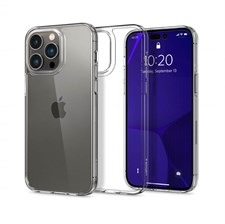 Apple iPhone 14 Pro Max Air Skin Hybrid Ultra Light TPU + PC Case by Spigen - Crystal Clear