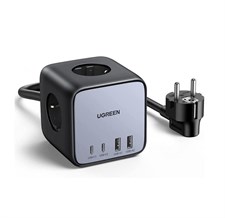 UGREEN DigiNest Cube GaN 65W Charging Station 7-in-1 USB C with 6ft Extension Cord