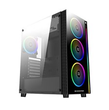 Xigmatek Poseidon ARGB ATX Mid Tower Gaming Computer Case With 4 x XDS120 ARGB Fans Pre-Installed