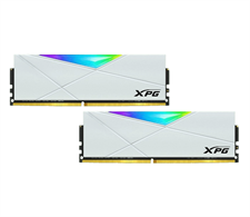 XPG SPECTRIX D50 RGB 16GB (2x8) DDR4 3600MHz Desktop Memory - White