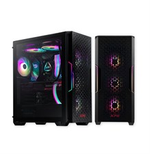 XPG STARKER AIR ATX Mid-Tower PC Computer Case with Front Mesh Panel and ARGB Light strips - Black